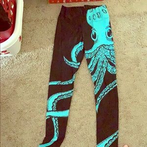 Bright blue Squid leggings